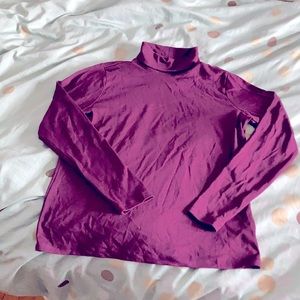 LL Bean Purple turtleneck